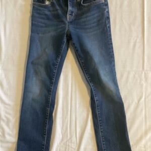 Old Navy Boy's Youth Size 8 Regular Adjustable Denim Blue Jeans